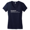 immature definition Women's V-Neck T-Shirt