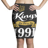 kings are born in 1991 Pencil Skirts
