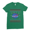 santa christmas Ladies Fitted T-Shirt