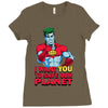 planeteer call Ladies Fitted T-Shirt