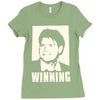 charlie sheen   winning   official Ladies Fitted T-Shirt