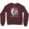 my indian name is runs with beer Crewneck Sweatshirt