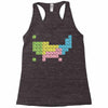 periodic table of america Racerback Tank