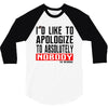 conor mcgregor apologize ufc mma notorious 3/4 Sleeve Shirt