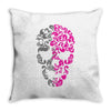 two coloured skull Throw Pillow