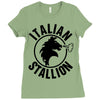Rock Balboa italian stallion Ladies Fitted T-Shirt