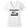 never forget (2) Women's V-Neck T-Shirt