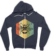 Vintage Bee Zipper Hoodie