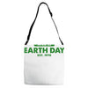 earth day shirt Adjustable Strap Totes