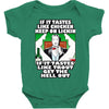 if it tastes like chicken, funny rude ideal birthday present Baby Bodysuit