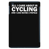all i care about is cycling and maybe 3 people and food iPad Mini