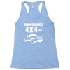 redneck math 4x4 truck Racerback Tank