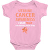i wear peach for some special to me Baby Bodysuit