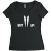 inspired by how i met your mother, barney suit up funny Women's Triblend Scoop T-shirt