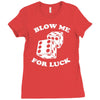 blow me for luck casino Ladies Fitted T-Shirt