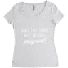 Does This Shirt Make Me Look Pregnant? Women's Triblend Scoop T-shirt