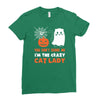 i'm the crazy cat lady Ladies Fitted T-Shirt