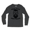 real man dont shave Long Sleeve Shirts