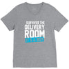 survived the delivery room it's a boy V-Neck Tee