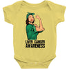 liver cancer awareness can do it Baby Bodysuit