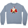funny flashing naked nude christmas santa claus Crewneck Sweatshirt