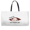 October Peeking Out Baby Boy Weekender Totes
