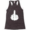 middle finger Racerback Tank
