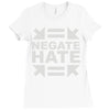 negate hate Ladies Fitted T-Shirt