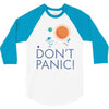 spacex don't panic in space 3/4 Sleeve Shirt