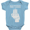 read between the lines Baby Onesie
