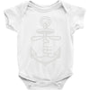 anchored faith (2) Baby Bodysuit