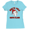 north pole santa claus Ladies Fitted T-Shirt