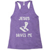 jesus drives me Racerback Tank