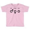 man woman geek symbols Toddler T-shirt