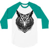 owl ornate 3/4 Sleeve Shirt