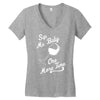 sip me baby one more time wine glass Women's V-Neck T-Shirt