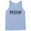 funny t shirt rehab is for quitters rude tee offensive shirt Tank Top