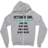October Girl Zipper Hoodie