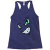 angry cartoon face Racerback Tank