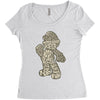 mario text Women's Triblend Scoop T-shirt