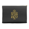 kings are born in 1977 Accessory Pouches
