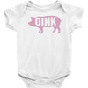 pig oink funny Baby Bodysuit