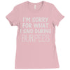 burpees workout Ladies Fitted T-Shirt