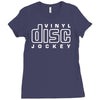 vinyl disc jockey dj Ladies Fitted T-Shirt