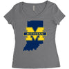 Indiana for Michigan - Limited edition Women's Triblend Scoop T-shirt