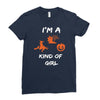 i'm a halloween kind of girl Ladies Fitted T-Shirt
