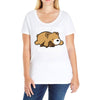 dreamer bear Ladies Curvy T-Shirt