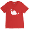 apatosaurus white V-Neck Tee