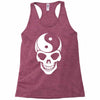 yin yang skull Racerback Tank