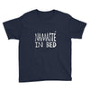 namaste in bed off shoulder Youth Tee